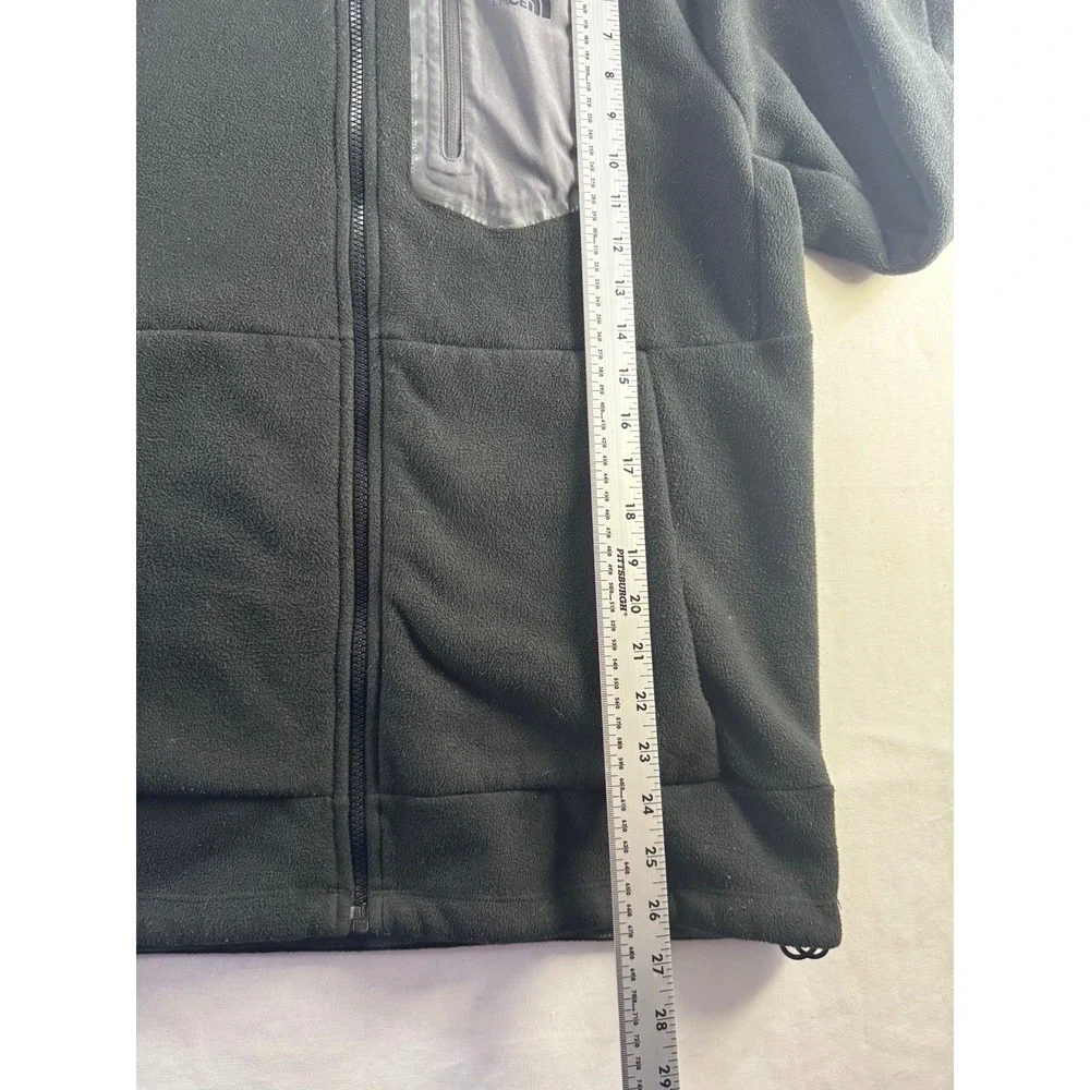 The North Face Mens‎ Black Sherpa Lined Full Zip Fleece Hoodie Jacket Size M